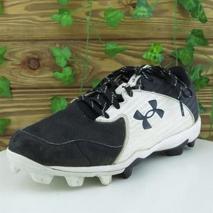 Under Armour Men Sneaker Shoes Leadoff Black Synthetic Lace Up Size 8‎ Medium